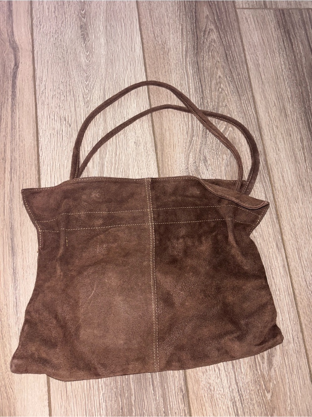 Abaco Paris! Classic Brown Suede Shoulder Tote - Soft Everyday Carry